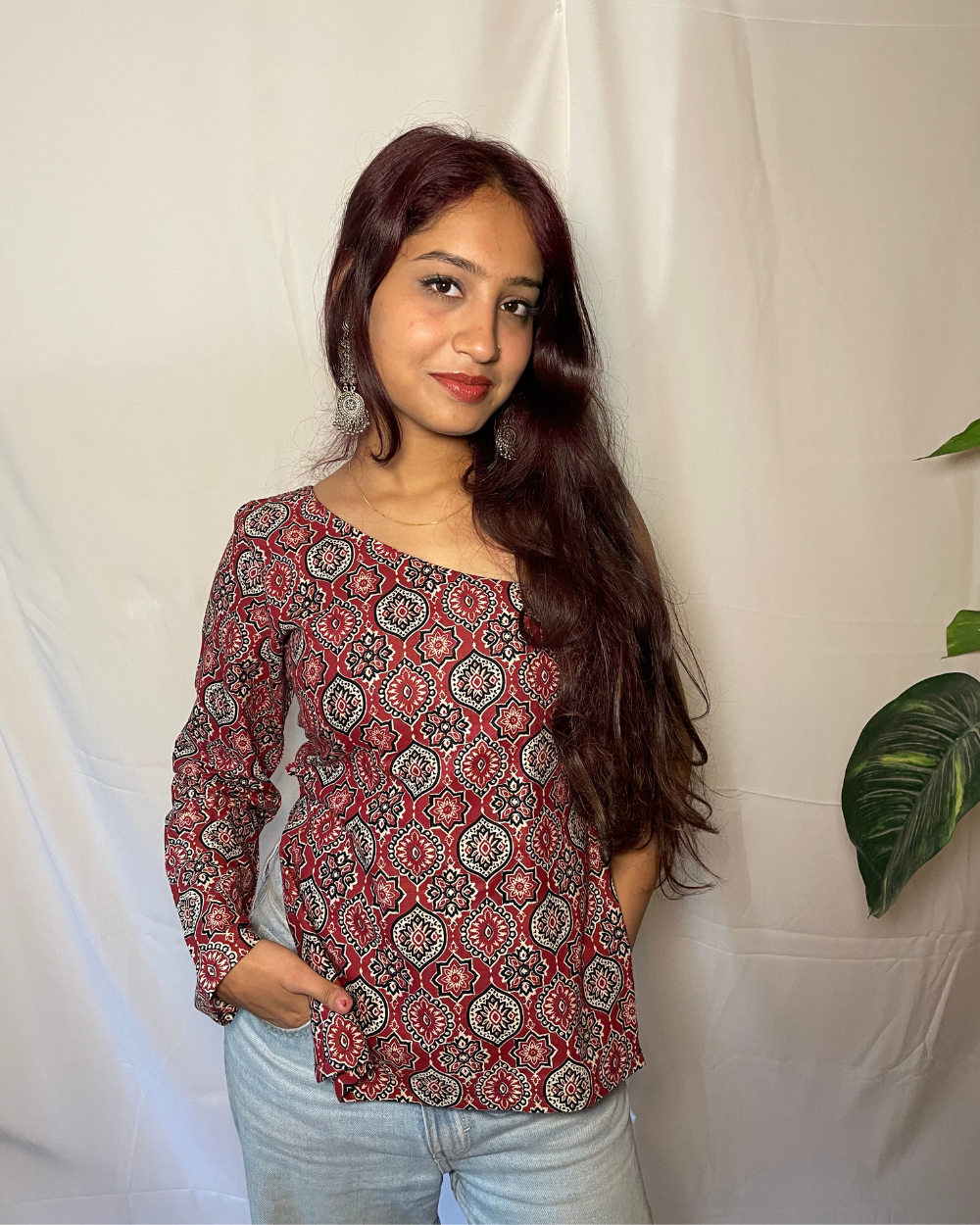 Poo - ajrakh short kurti - Image 3
