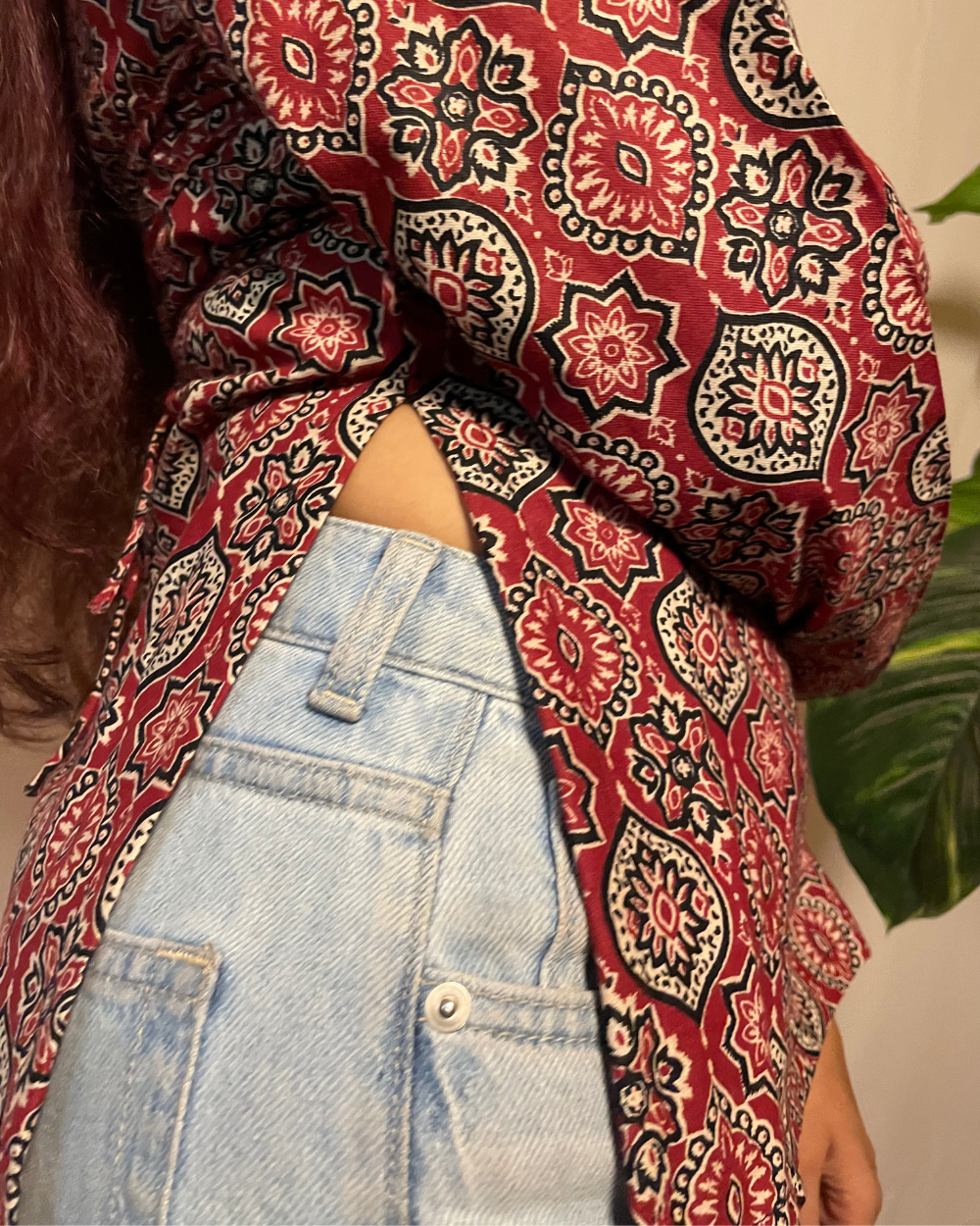 Poo - ajrakh short kurti - Image 4