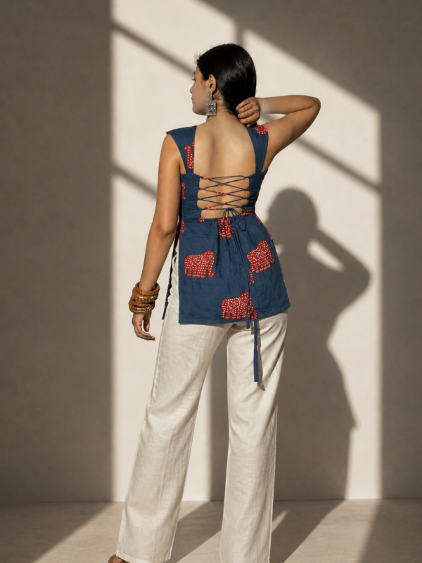 Nisha block printed short kurti