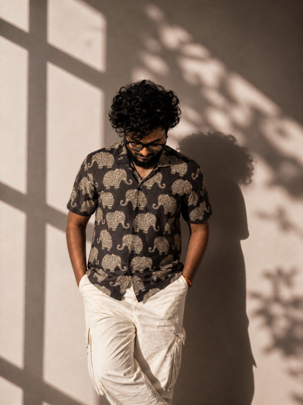 Gaja - kalamkari half sleeved shirt