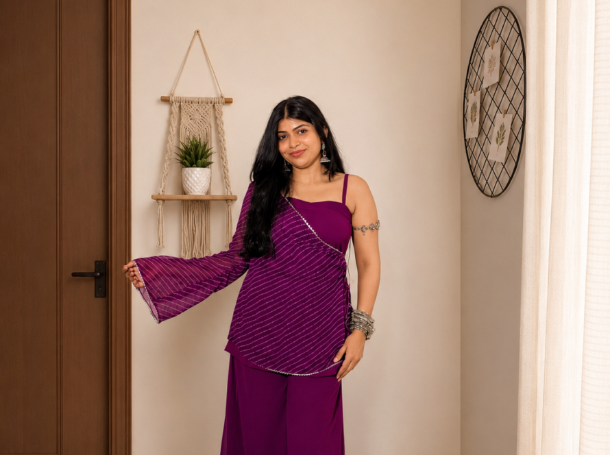 Manva - leheriya kurti set